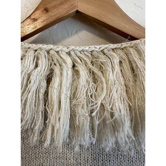 Vintage Maurada Womans Fringe Sweater Top Size 1X Boho Beachy Artsy Old Money - Picture 12 of 14